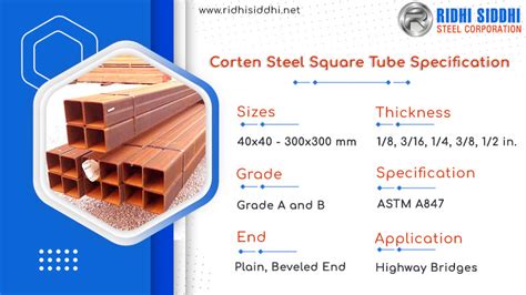 corten steel box footing|corten a847.